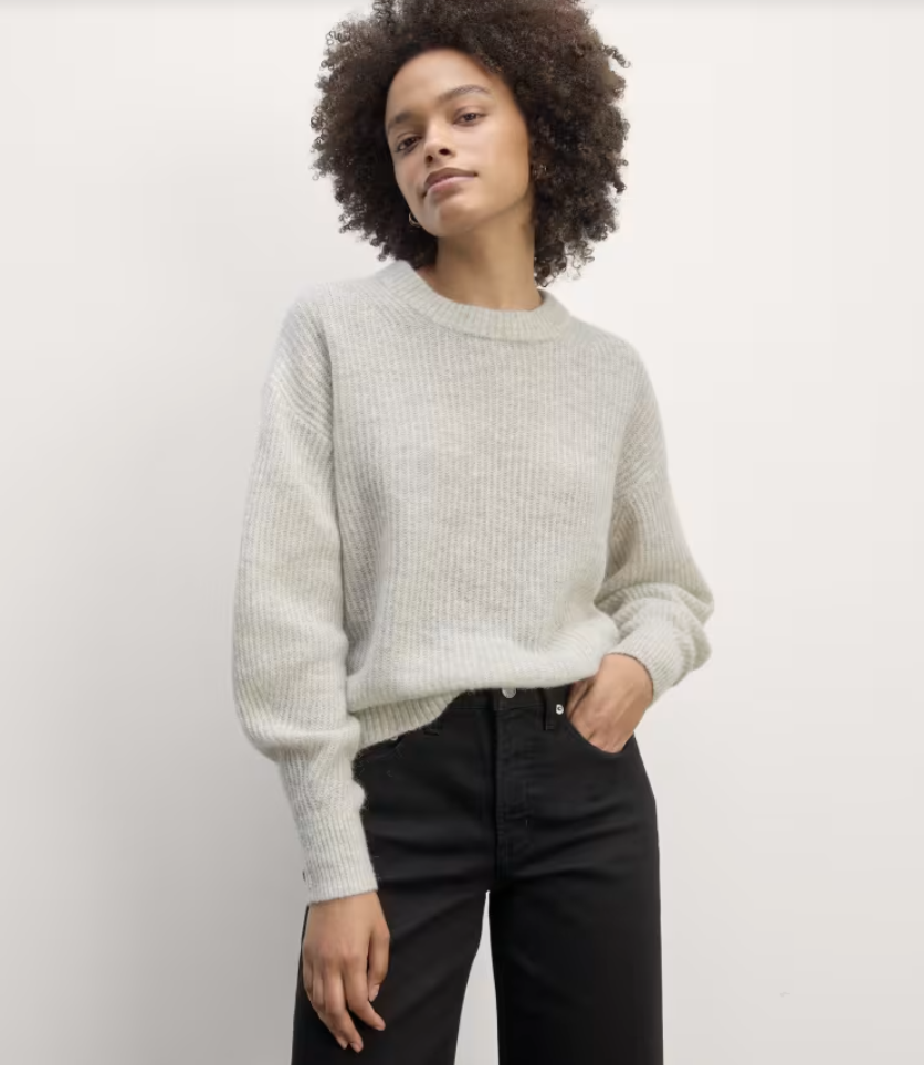 The Cocoon Crew in Alpaca Almond - Everlane